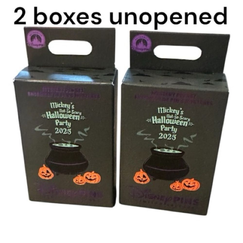 Disney Halloween 2025 Pin Collection - Black and Orange